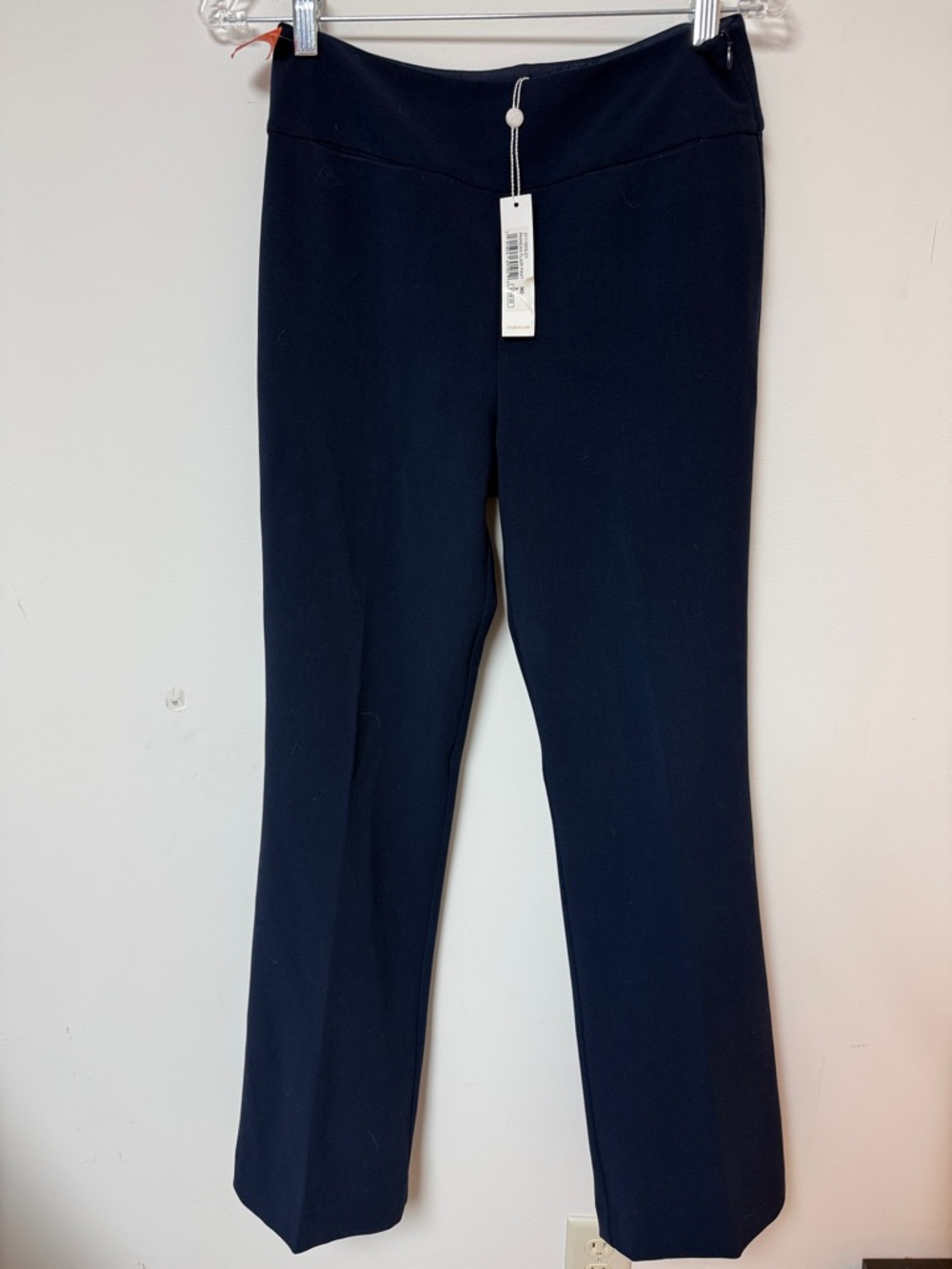 Trina Turk Navy Straight-Leg Pants